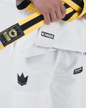 Lade das Bild in den Galerie-Viewer, Kimono BJJ (GI) Kingz Kore Youth 2.0. Weiß mit weißem Gürtel