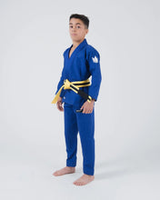 Lade das Bild in den Galerie-Viewer, Kimono BJJ (GI) Kingz Kore Youth 2.0. Blau mit weißem Gürtel