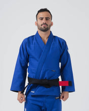 Lade das Bild in den Galerie-Viewer, Kimono BJJ (GI) Kingz Kore V2-Blue-White-Gürtel enthalten