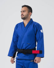 Lade das Bild in den Galerie-Viewer, Kimono BJJ (GI) Kingz Kore V2-Blue-White-Gürtel enthalten