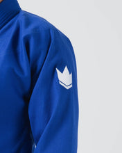 Lade das Bild in den Galerie-Viewer, Kimono BJJ (GI) Kingz Kore V2-Blue-White-Gürtel enthalten