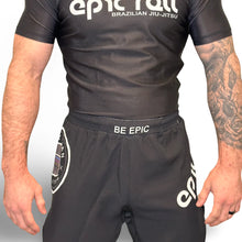 Lade das Bild in den Galerie-Viewer, Epische Grappling -Shorts 2.0 (elastischer Bund) mattschwarz