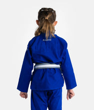 Lade das Bild in den Galerie-Viewer, Kimono BJJ (GI) Fortschritt Kinder Die Akademie- Blue-White Cinturon inklusive