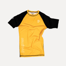 Load image into Gallery viewer, Progress profile rashguard- yellow gold