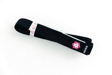 Load image into Gallery viewer, Cinturón Kanji "Original" - Negro con barra Blanca - StockBJJ