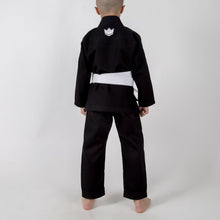 Load image into Gallery viewer, Kimono Kingz Kid´s The One Negro con cinturón blanco - StockBJJ