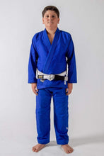 Lade das Bild in den Galerie-Viewer, Kimono BJJ (Gi) Kingz Kid´s The One Azul con cinturón blanco