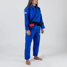 Lade das Bild in den Galerie-Viewer, Kimono BJJ (GI) Maeda Red Label 3.0 Blau für Frauen - Weißer Gürtel enthalten