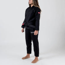 Lade das Bild in den Galerie-Viewer, Kimono BJJ (Gi) Maeda Red Label 3.0 negro para mujer - CINTURÓN BLANCO INCLUIDO