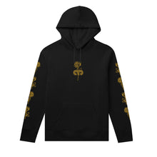 Lade das Bild in den Galerie-Viewer, Hallo schwarzer Gold Hoodie