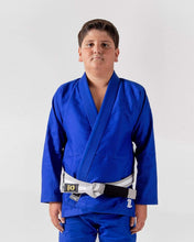 Lade das Bild in den Galerie-Viewer, Kimono BJJ (Gi) Kingz Kid´s The One Azul con cinturón blanco