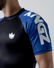 Lade das Bild in den Galerie-Viewer, Rashguard Kingz rangierte Performance Kurzarm - Blau