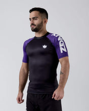 Load image into Gallery viewer, Rashguard Kingz Ranked Performance Short Sleeve - Purple