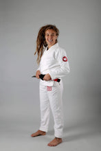 Lade das Bild in den Galerie-Viewer, Kimono BJJ (GI) Kingz Classic 3.0 Women's White mit weißem Gürtel enthalten