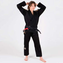 Lade das Bild in den Galerie-Viewer, Kimono Bjj (Gi) Tatami Damen Nova Absolutes Black - Weißer Gürtel enthalten