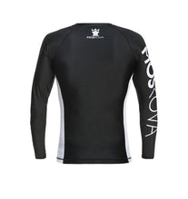 Load image into Gallery viewer, 2022 Rashguard Moskova Training Top- Manga Larga- Negro Blanco