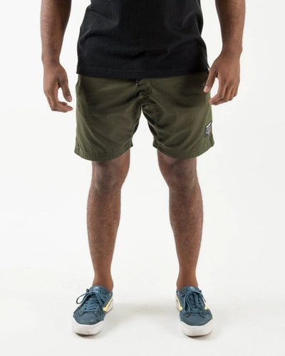 Kingz Casual Shorts- Military Green