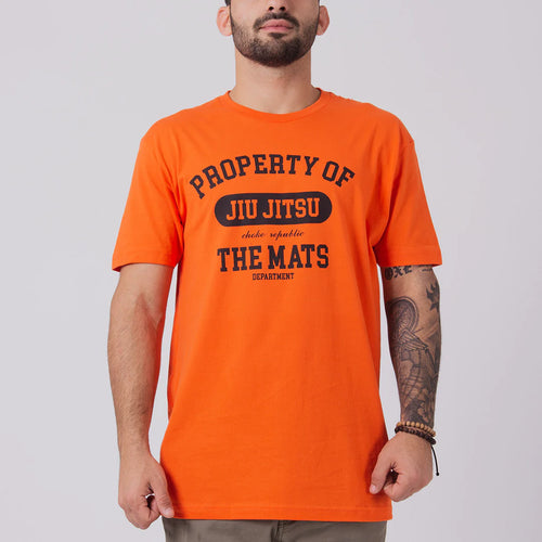 Choke Republic Property of BJJ-Orange T-shirt