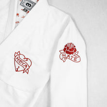 Lade das Bild in den Galerie-Viewer, Kimono BJJ ( Gi) Moya Brand Love X Hate- Weiss
