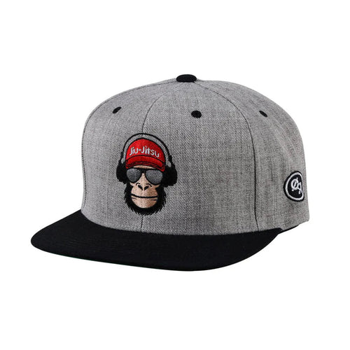 Choke Republik Jiu Jitsu Monkey Snapback Hat-Grau/ Schwarz