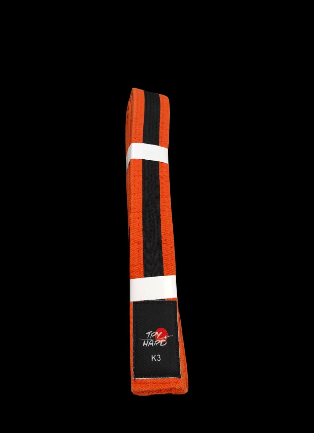 BJJ-Gürtel für Kinder Try Hard- Orange / Black
