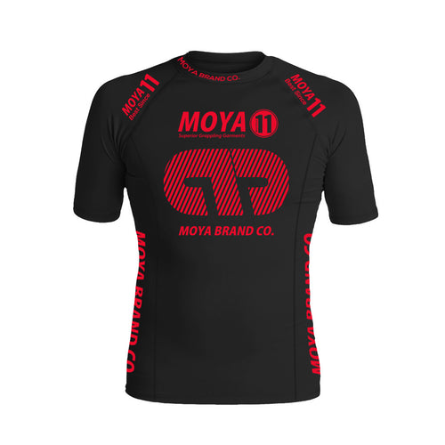 Rashguard Team Moya 23 Short Manga - Black