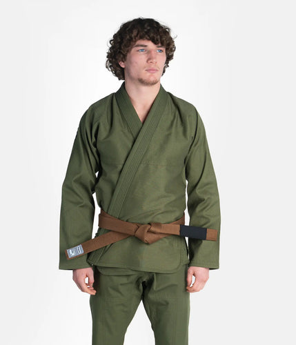 Kimono BJJ (GI) Progress The Academy- Forest Green- White belt included