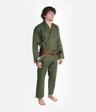 Load image into Gallery viewer, Kimono BJJ (GI) Progress The Academy- Forest Green- White belt included
