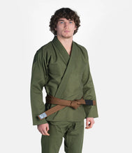 Load image into Gallery viewer, Kimono BJJ (GI) Progress The Academy- Forest Green- White belt included
