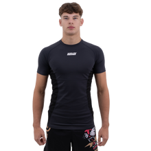Load image into Gallery viewer, Meerkatsu Shinobi Compression Top Short Sleeve- Black
