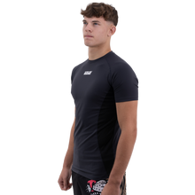 Load image into Gallery viewer, Meerkatsu Shinobi Compression Top Short Sleeve- Black

