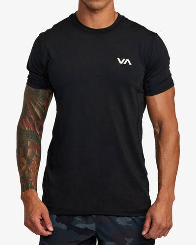 VA Sport Vent - Short manga top for men -black