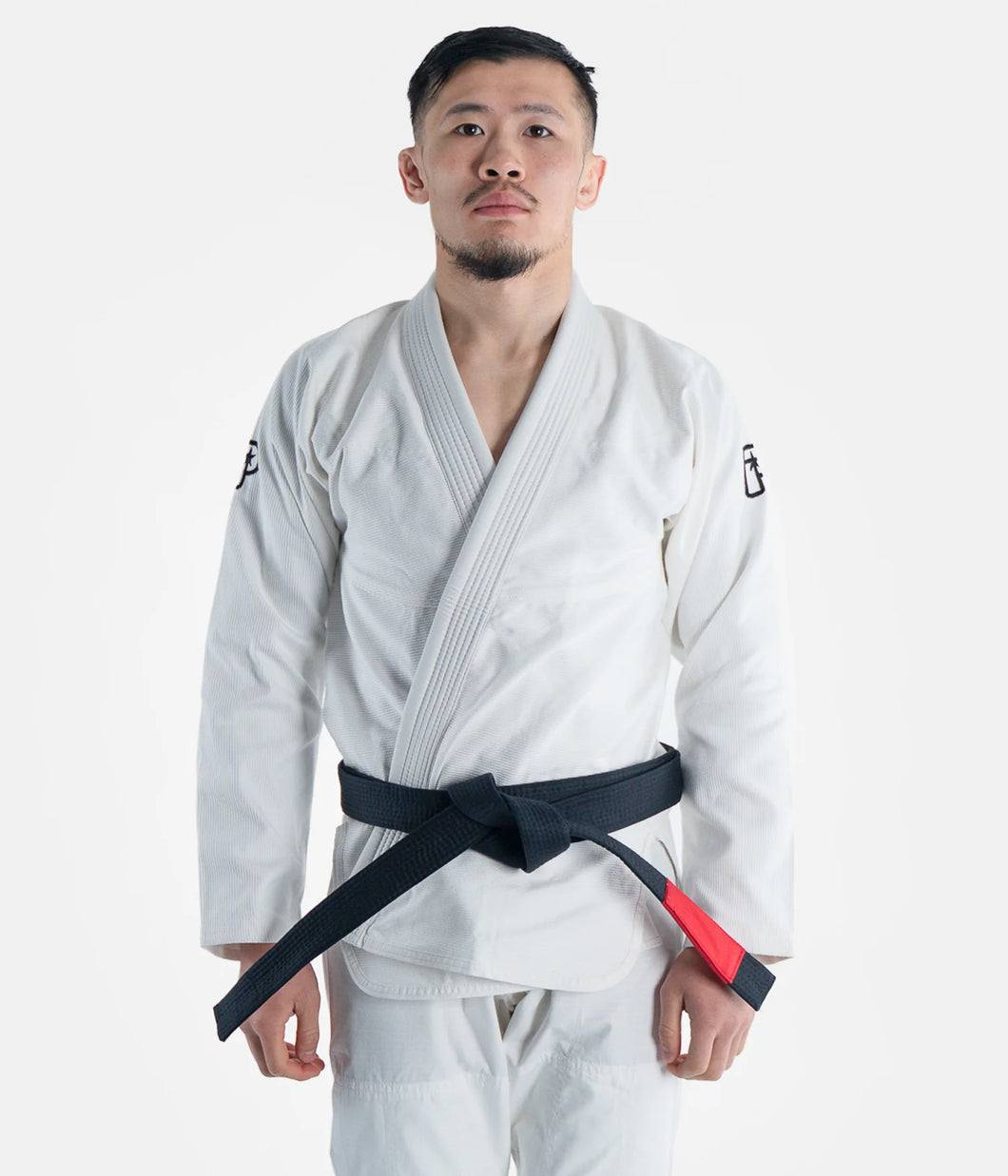 Kimono BJJ (GI) Fortschritt der Akademie-Weiß-Weiß-Gürtel inklusive