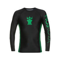 Load image into Gallery viewer, 2022 Rashguard Moskova Training Top-Manga Green Black
