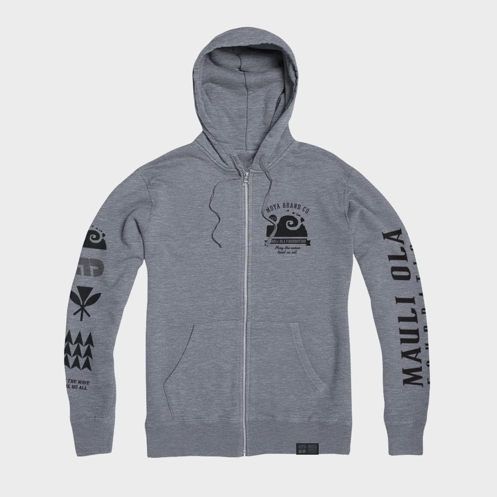 Moya Brand Mauli Ola X Moya Tech Hoodie- Gris Oscuro - StockBJJ