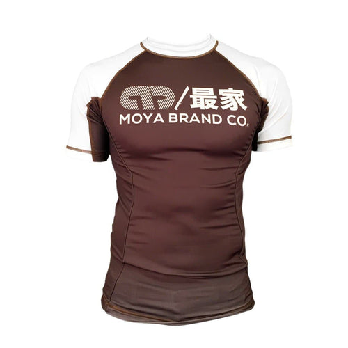 Rashguard Moya Marke Scuderia III Short Manga - Brown