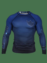 Load image into Gallery viewer, Kingz Crown 3.0 Ranked Rash Guard- Azul - StockBJJ
