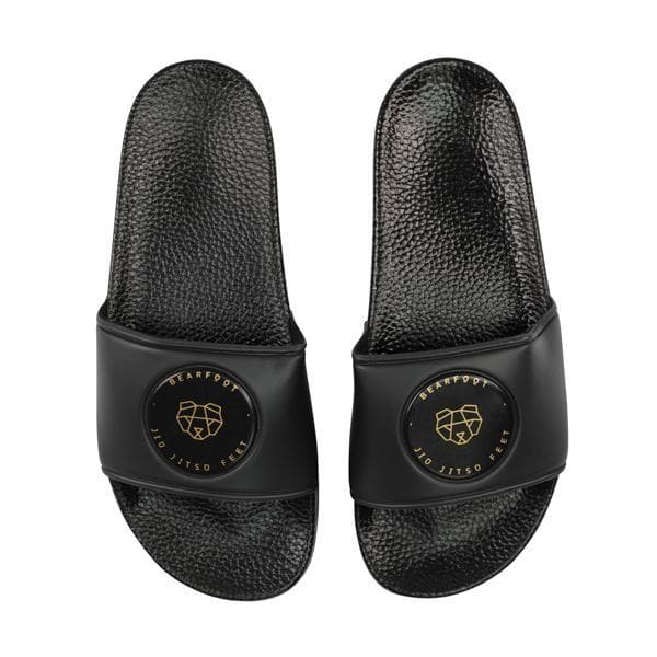 Pembroke Slides-Negro-Oro - StockBJJ