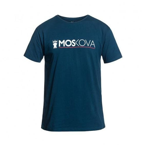 Moskova Tee-Skriptlinie Blue-White