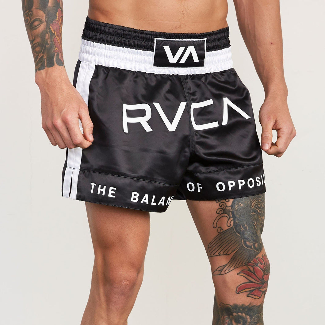 RVCA Muay Thai Short- Negro - StockBJJ