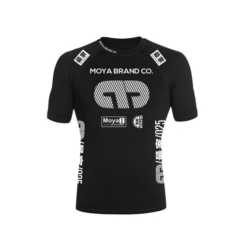 Rashguard Team Moya Short Manga - Black