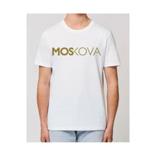 Lade das Bild in den Galerie-Viewer, Moskova Tee Script Blanco-Oro Shiny - StockBJJ
