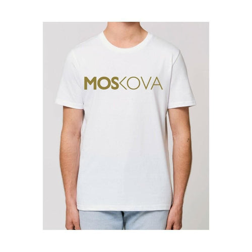 Moskova Tee Script White-Oro Shiny