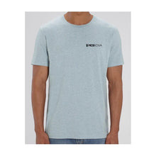 Load image into Gallery viewer, Moskova Tee Back Round Azul Claro-Negro - StockBJJ
