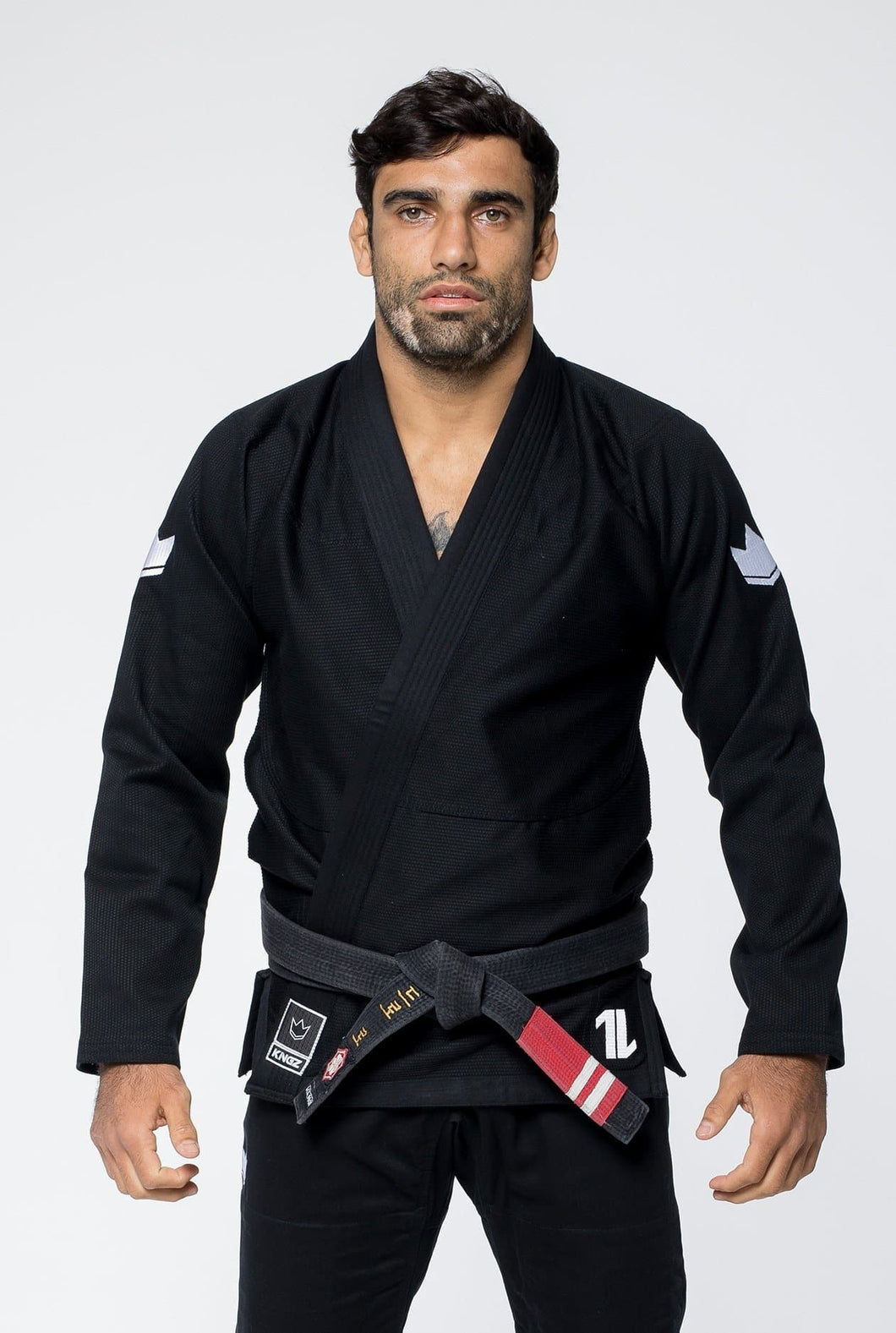 Kimono Kingz The One- Negro- CINTURON BLANCO INCLUIDO - StockBJJ