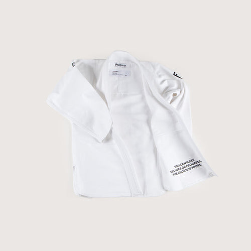 Kimono BJJ ( Gi) Progress Women´s Academy - Weiß  -Weiß gürtel enthalten