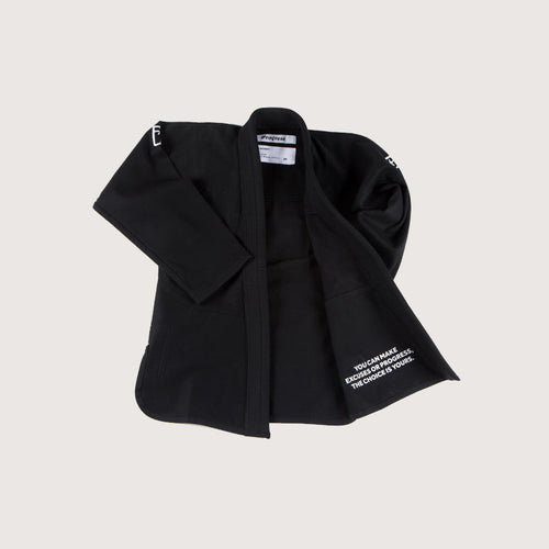 Kimono BJJ ( Gi) Progress Women´s Academy - Schwarz -Weiß gürtel enthalten