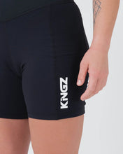 Load image into Gallery viewer, Kingz Kore Women&#39;s Training Shorts- Black
