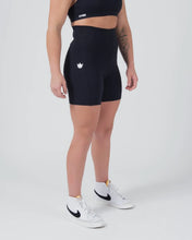 Load image into Gallery viewer, Kingz Kore Women&#39;s Training Shorts- Black
