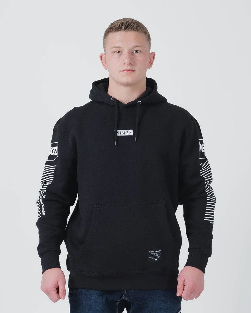Kingz Slant Bar Pullover Hoodie- schwarz
